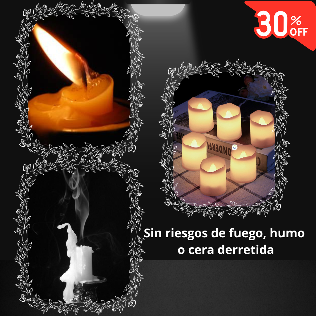 Vela Led Pequeña X6 Decorativa AK3008.