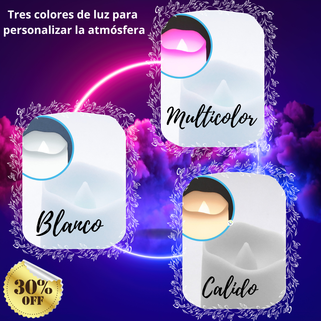 Vela Led Pequeña X6 Decorativa AK3008.