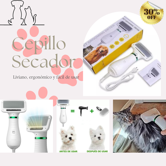 Secador De Pelo Peine Para Mascotas 2 En