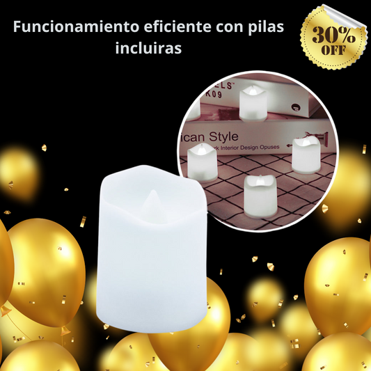 Vela Led Pequeña X6 Decorativa AK3008.